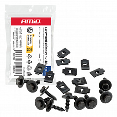 Set universeller Schrauben und Montagebleche 18 mm ⌀ 5 mm 10 Sets