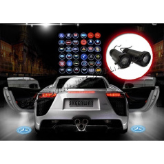 Laserbeleuchtung nach dem Öffnen der Tür mit dem Autologo