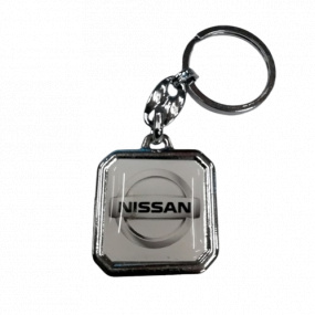 NISSAN quadratischer Schlüsselanhänger