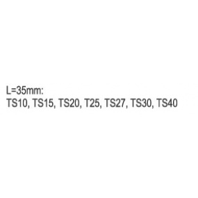 Bitsatz 1/4" 7-teilig TS10-TS40 Torx