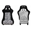Sportstuhl SLIDE KS2 Premium Schwarz & Zebra Velours Silber Glitzer