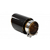 Endstück des Schalldämpfers 101mm Eingang 76mm Carbon Gloss