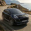 Schwarze Verkleidung der Vorderseite der Motorhaube Ford Puma 2019–24