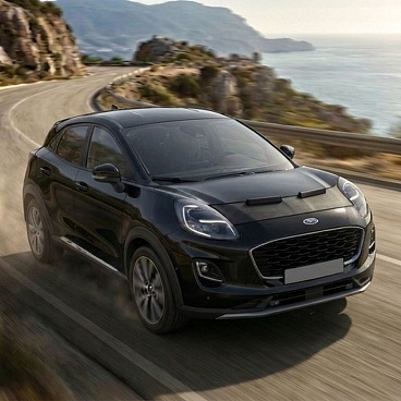 Schwarze Verkleidung der Vorderseite der Motorhaube Ford Puma 2019–24 Schwarze Verkleidung der Vorderseite der Motorhaube Ford Puma 2019–24