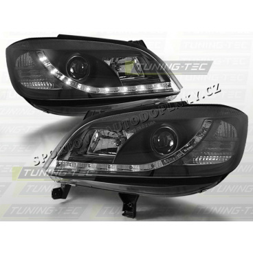 OPEL ZAFIRA 1999–05 FRONT CLEAR LIGHTS DAYLIGHT LED BLACK OPEL ZAFIRA 1999–05 FRONT CLEAR LIGHTS DAYLIGHT LED BLACK