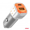 USB-A + USB-C Autoladegerät 38W 12/24V AMiO-03883