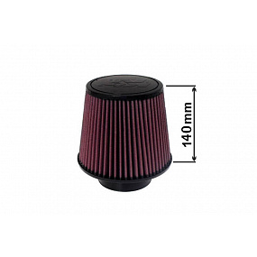 Filtr uniwersalny (stożkowy, airbox) RU-4960XD w kształcie kuli średnica flanszy 70mm