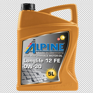 Alpine 0W-30 Longlife 12FE Synthetisches Motorenöl, 1 oder 5 Liter