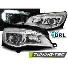 Opel Astra J 2010- Klare Frontleuchten Chrom TRU DRL