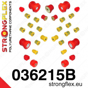 BMW 3er Serie (E90+E91, E92) StrongFlex kompletter Satz Silentblöcke 28-tlg BMW 3er Serie (E90+E91, E92) StrongFlex kompletter Satz Silentblöcke 28-tlg