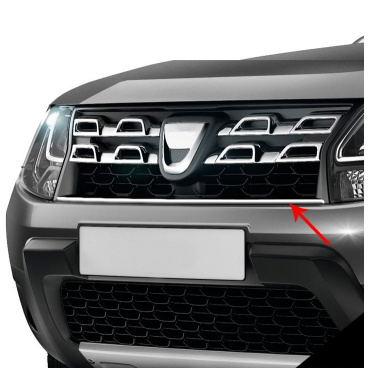 Untere Stange aus Edelstahl des Frontgrills Omtec Dacia Duster 2012-18 (kürzer 83 cm) Untere Stange aus Edelstahl des Frontgrills Omtec Dacia Duster 2012-18 (kürzer 83 cm)