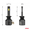 LED-Lampen X4-Serie AVIATOR H1 6500K max 44W AMIO-03761
