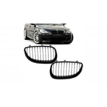 Grill BMW 5 E60 E61 einzelne Lamellen Matt Schwarz Grill BMW 5 E60 E61 einzelne Lamellen Matt Schwarz