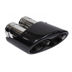 Endstück des Schalldämpfers 190mmx2 Eingang 70mm Carbon Gloss Set