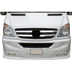Edelstahl-Frontmaskenabdeckung Omtec Mercedes Sprinter W906 2006-13