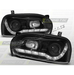 VW GOLF III 1991-97 FRONT CLEAR LIGHTS DAYLIGHT LED BLACK