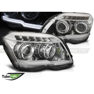 Mercedes GLK X204 06.2008-08.2012 Frontleuchten Tube Light Chrom Mercedes GLK X204 06.2008-08.2012 Frontleuchten Tube Light Chrom