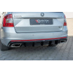 Heckstoßstangeneinsatz ver.2 für Škoda Octavia RS Mk3, Maxton Design (ABS-Kunststoff ohne Oberflächenbehandlung)