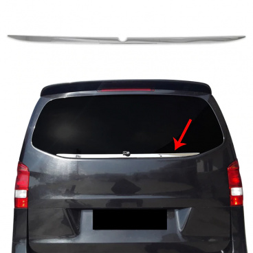 Heckscheibenverkleidung aus Edelstahl Mercedes Vito W447 2014+ Heckscheibenverkleidung aus Edelstahl Mercedes Vito W447 2014+