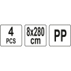 Gurte zum Bewegen von Möbeln 8 x 280 cm 4 Stk