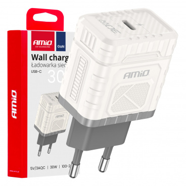 Netzladegerät Quick Charge GaN PD 30W USB-C AMiO-04285 Netzladegerät Quick Charge GaN PD 30W USB-C AMiO-04285