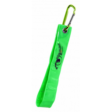 Anhänger mit Karabiner reflektierend grün S.O.R. Anhänger mit Karabiner reflektierend grün S.O.R.