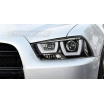 Klare Frontleuchten für Dodge Charger LX II 2011–15, Tube Light Schwarz