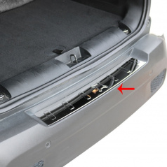 Edelstahl-Heckstoßstangen-Kantenabdeckung Omtec Jeep Renegade 2014+ poliert