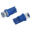 Glühbirne 1 LED 12V T10 blau 2 Stk