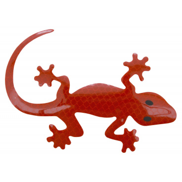 Selbstklebendes Dekor GECKO rot
