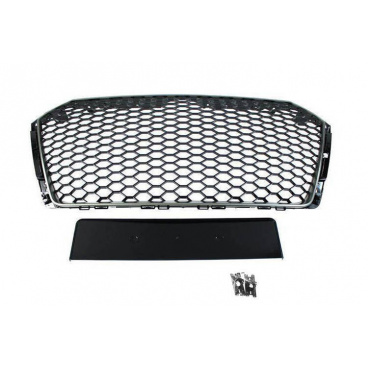 Grill Audi A4 B9 RS-Style Satin Schwarz PDC