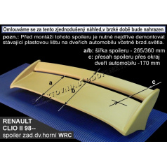 RENAULT CLIO II (98+) Heckspoiler. Tür oben RC4L