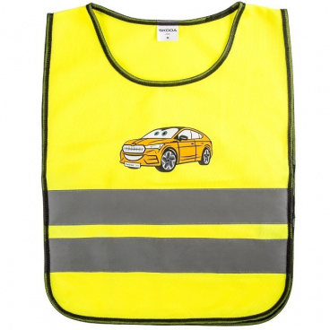 Originale Kinder-Reflexweste Škoda Gr. M mit dem Enyaq-Logo Originale Kinder-Reflexweste Škoda Gr. M mit dem Enyaq-Logo