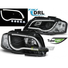 Audi A3 8P 05.2003-03.2008 Vordere klare LED-Röhrenleuchten TRU DRL Schwarz