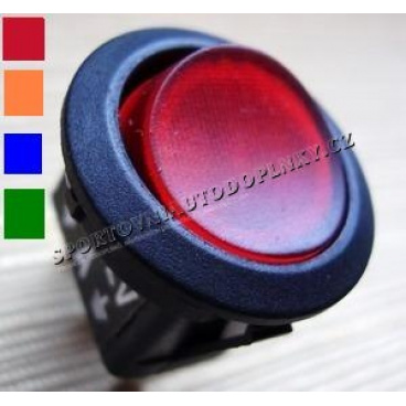 Schalter 16A 12V ROT, BLAU, ORANGE, GRÜN mit Hintergrundbeleuchtung Durchmesser 2 cm Schalter 16A 12V ROT, BLAU, ORANGE, GRÜN mit Hintergrundbeleuchtung Durchmesser 2 cm