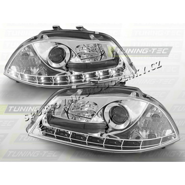 SEAT IBIZA 2002–08 KLARES VORDERE LICHTER, TAGESLICHT, LED, CHROM