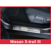 Edelstahl-Abdeckungsset-Heckstoßstangenschutz+Türschwellenschutzleisten Nissan X-Trail III 2014-17