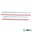 Edelstahl poliert Omtec untere Fensterleisten Dacia Duster 2010-18 4 Stk
