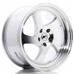 JR Wheels JR15 18x8,5 ET40 5x112 Maschinenpoliert Silber
