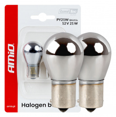 Halogenlampen PY21W 12V 21W BAU15S LumiTec Chrom Orange 2 Stück.