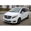 Edelstahlabdeckung - schwarzer Schwellenschutz für die hintere Stoßstange Mercedes V W447 2014+