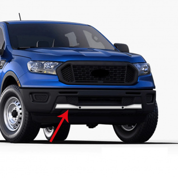 Edelstahlstreifen für die vordere Stoßstange Omtec Ford Ranger 2015-22