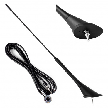 Autoantenne 40cm 5mm Adapter 3m Kabel ANT07 AMiO-01507 Autoantenne 40cm 5mm Adapter 3m Kabel ANT07 AMiO-01507