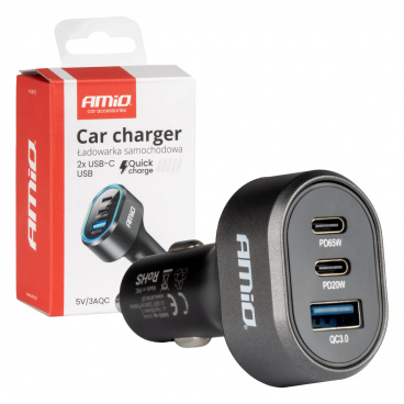 Schnellladegerät für Autos 3.0 PD65W PD20W AMiO-04177 Schnellladegerät für Autos 3.0 PD65W PD20W AMiO-04177