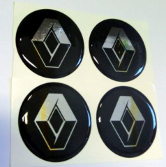 Renault-Emblem Durchmesser 55 mm, 4 Stück