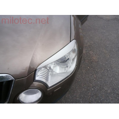 Milotec-Scheinwerferabdeckungen (Wolken) – ABS – Silber matt, Škoda Yeti 09/2009 –