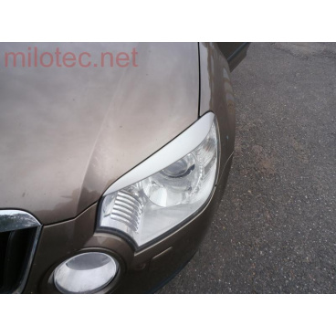 Milotec-Scheinwerferabdeckungen (Wolken) – ABS – Silber matt, Škoda Yeti 09/2009 –