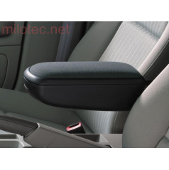 Milotec-Armlehne – schwarzes Wildleder, Škoda Fabia