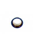 Lufteinlass bzw. Heckdiffusor aus Edelstahl, 89 mm, Titanoptik