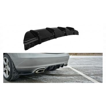 Hinterer Diffusor Mercedes-Benz SLK R172 Glänzend Schwarz Hinterer Diffusor Mercedes-Benz SLK R172 Glänzend Schwarz